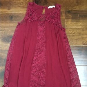 Love, Fire Red lace dress